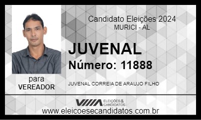 Candidato JUVENAL 2024 - MURICI - Eleições