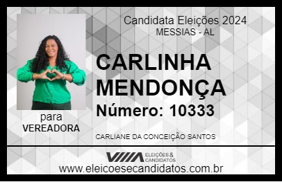 Candidato CARLINHA MENDONÇA 2024 - MESSIAS - Eleições