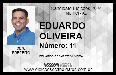 Candidato EDUARDO OLIVEIRA 2024 - MURICI - Eleições