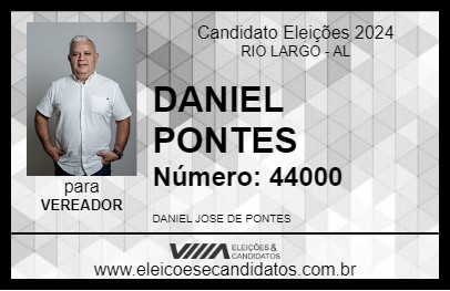 Candidato DANIEL PONTES 2024 - RIO LARGO - Eleições