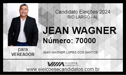 Candidato JEAN WAGNER 2024 - RIO LARGO - Eleições