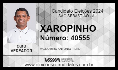 Candidato XAROPINHO 2024 - SÃO SEBASTIÃO - Eleições