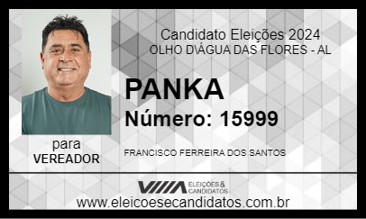 Candidato PANKA 2024 - OLHO D\ÁGUA DAS FLORES - Eleições