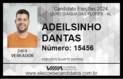 Candidato ADEILSINHO DANTAS 2024 - OLHO D\ÁGUA DAS FLORES - Eleições