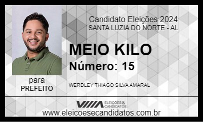 Candidato MEIO KILO 2024 - SANTA LUZIA DO NORTE - Eleições