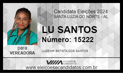 Candidato LU SANTOS 2024 - SANTA LUZIA DO NORTE - Eleições