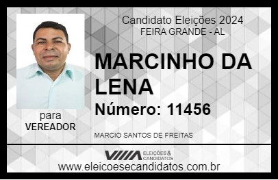 Candidato MARCINHO DA LENA 2024 - FEIRA GRANDE - Eleições