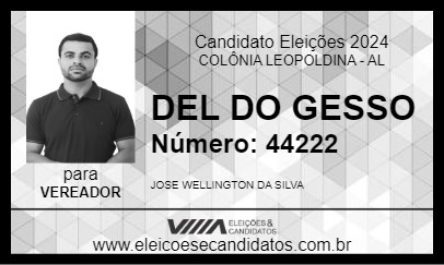 Candidato DEL DO GESSO 2024 - COLÔNIA LEOPOLDINA - Eleições