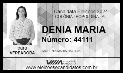 Candidato DENIA MARIA 2024 - COLÔNIA LEOPOLDINA - Eleições