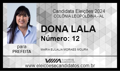 Candidato DONA LALA 2024 - COLÔNIA LEOPOLDINA - Eleições