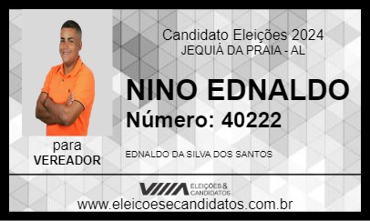 Candidato NINO EDNALDO 2024 - JEQUIÁ DA PRAIA - Eleições