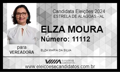 Candidato ELZA MOURA 2024 - ESTRELA DE ALAGOAS - Eleições