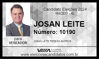 Candidato JOSAN LEITE 2024 - MACEIÓ - Eleições