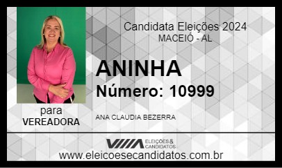 Candidato ANINHA 2024 - MACEIÓ - Eleições