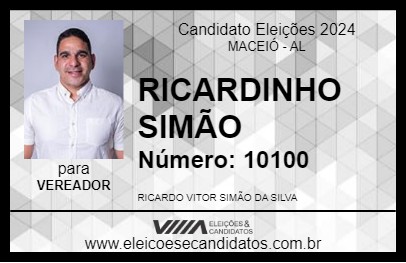 Candidato RICARDINHO SIMÃO 2024 - MACEIÓ - Eleições