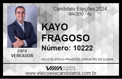 Candidato KAYO FRAGOSO 2024 - MACEIÓ - Eleições