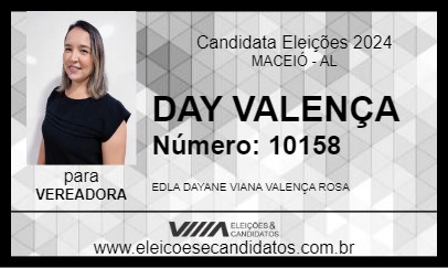 Candidato DAY VALENÇA 2024 - MACEIÓ - Eleições