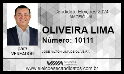 Candidato OLIVEIRA LIMA 2024 - MACEIÓ - Eleições