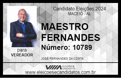 Candidato MAESTRO FERNANDES 2024 - MACEIÓ - Eleições