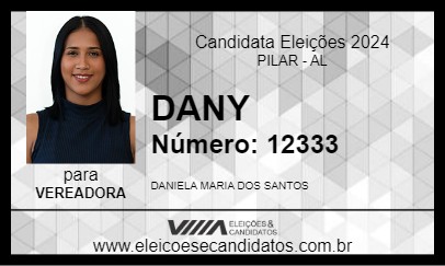 Candidato DANY 2024 - PILAR - Eleições