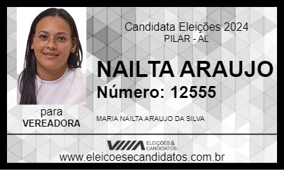 Candidato NAILTA ARAUJO 2024 - PILAR - Eleições