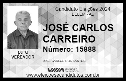 Candidato JOSÉ CARLOS CARREIRO 2024 - BELÉM - Eleições