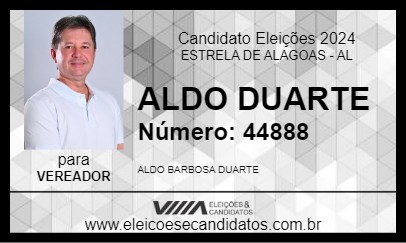 Candidato ALDO DUARTE 2024 - ESTRELA DE ALAGOAS - Eleições