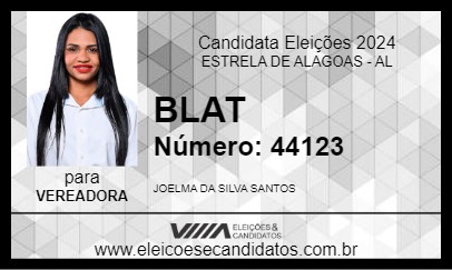 Candidato BLAT 2024 - ESTRELA DE ALAGOAS - Eleições