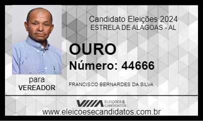 Candidato OURO 2024 - ESTRELA DE ALAGOAS - Eleições