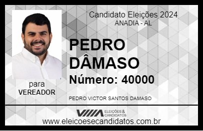 Candidato PEDRO DÂMASO 2024 - ANADIA - Eleições