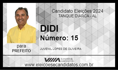 Candidato DIDI 2024 - TANQUE D\ARCA - Eleições