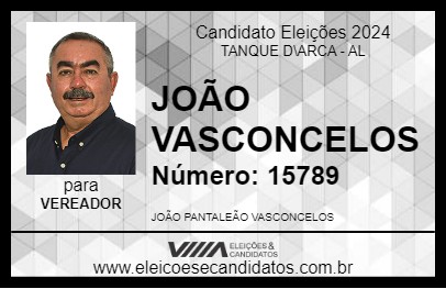 Candidato JOÃO VASCONCELOS 2024 - TANQUE D\ARCA - Eleições