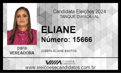 Candidato ELIANE 2024 - TANQUE D\ARCA - Eleições