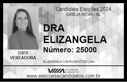 Candidato DRA ELIZANGELA 2024 - IGREJA NOVA - Eleições