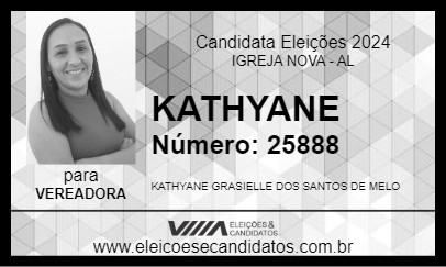 Candidato KATHYANE 2024 - IGREJA NOVA - Eleições