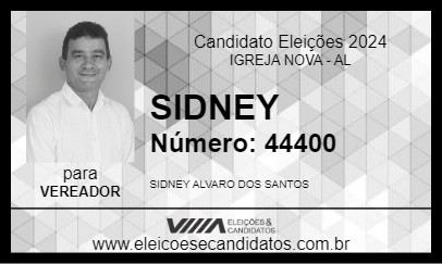 Candidato SIDNEY 2024 - IGREJA NOVA - Eleições