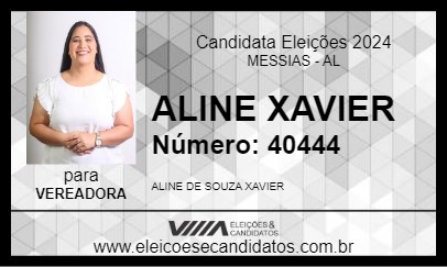 Candidato ALINE XAVIER 2024 - MESSIAS - Eleições