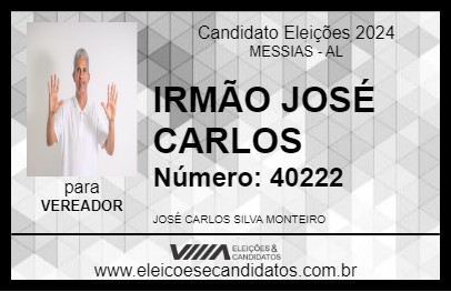 Candidato IRMÃO CARLOS 2024 - MESSIAS - Eleições