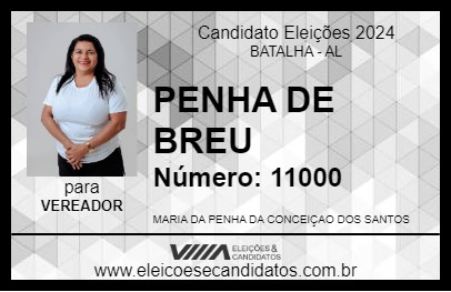 Candidato PENHA DE BREU 2024 - BATALHA - Eleições