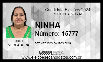 Candidato AMIGA NINHA 2024 - PORTO CALVO - Eleições