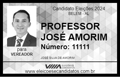 Candidato PROFESSOR JOSÉ AMORIM 2024 - BELÉM - Eleições