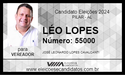 Candidato LÉO LOPES 2024 - PILAR - Eleições