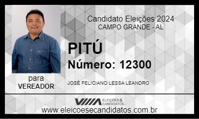 Candidato PITÚ 2024 - CAMPO GRANDE - Eleições