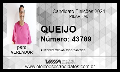 Candidato QUEIJO 2024 - PILAR - Eleições