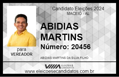 Candidato ABIDIAS MARTINS 2024 - MACEIÓ - Eleições