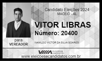 Candidato VITOR LIBRAS 2024 - MACEIÓ - Eleições