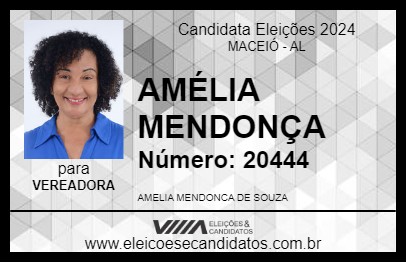 Candidato AMÉLIA MENDONÇA 2024 - MACEIÓ - Eleições