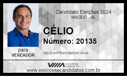 Candidato CÉLIO 2024 - MACEIÓ - Eleições