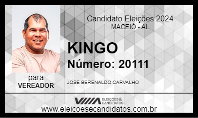 Candidato KINGO 2024 - MACEIÓ - Eleições