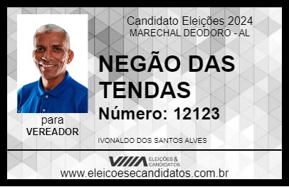 Candidato NEGÃO DAS TENDAS 2024 - MARECHAL DEODORO - Eleições